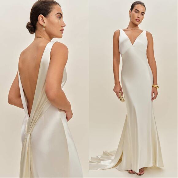 New Reformation Margot Silk Dress - Picture 2 of 5